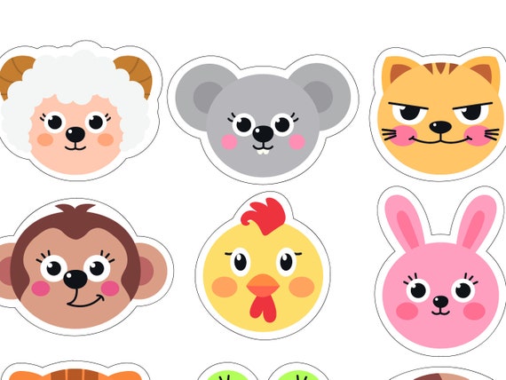 Autocollants Positifs Animaux - 500 Stickers 2,5 Cm, Pour Récompenser Les Enfants, Décorer Cahiers Et Enveloppes