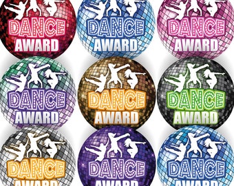 144 Dance Awards - 30mm - Glossy Reward Stickers for Teachers & Parents