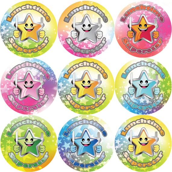 144 Lunchtime Superstar 30mm Childrens Reward Stickers for Teachers and Parents 144 Lunchtime Superstar 30mm Childrens Reward Stickers for Teachers and Parents