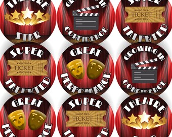 144 Theatre Stage School 30mm Reward Stickers for School Teachers, Parents and Nursery