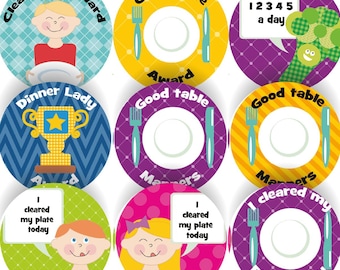 144 Lunch Time Awards 30mm Children's Reward Stickers for Teachers or Parents