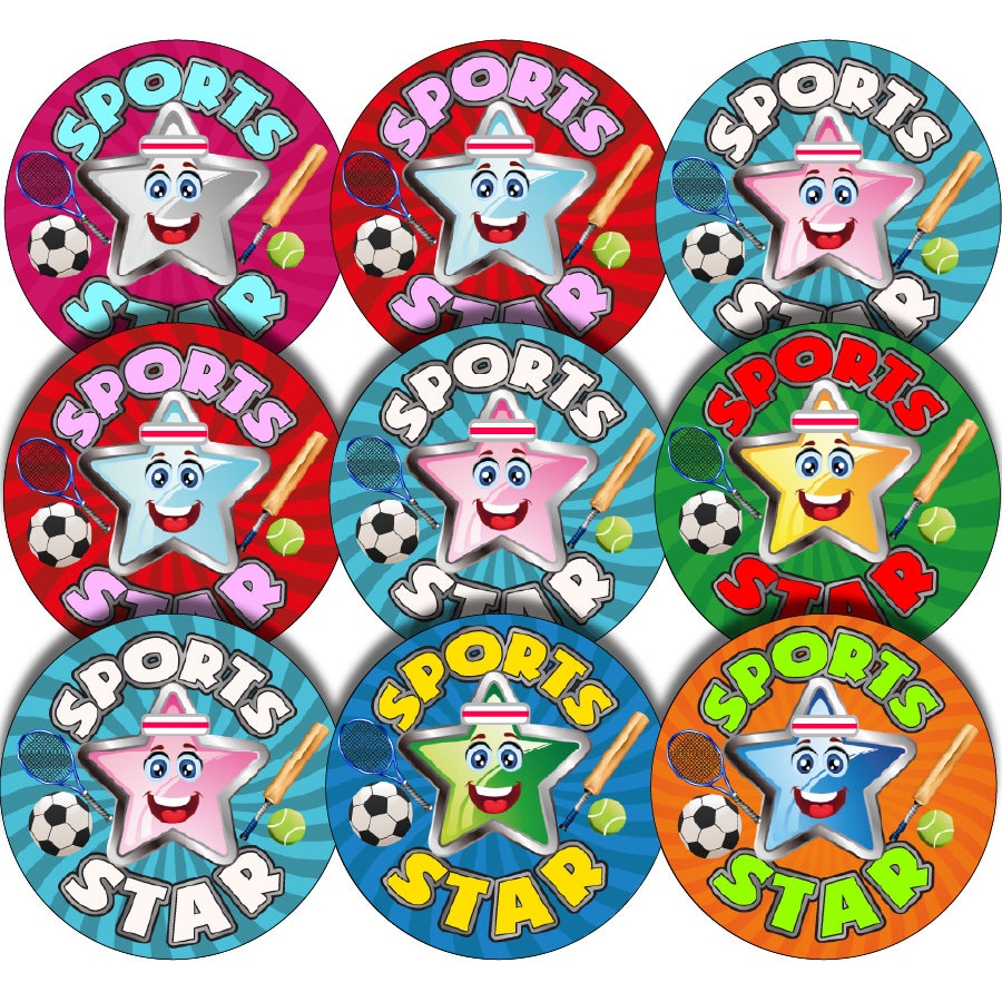 144 Sports Day Star 30 Mm Reward Stickers For Teachers, Parents And Schools - UK - View #12