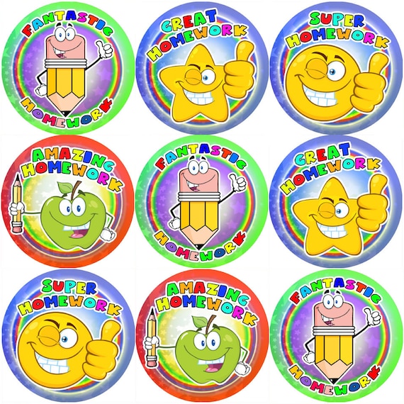 144 Autocollants De Récompense Fantastiques Pour Devoirs De 30 Mm Pour Les Enseignants, Les Parents Et Les Sacs De Fête - France