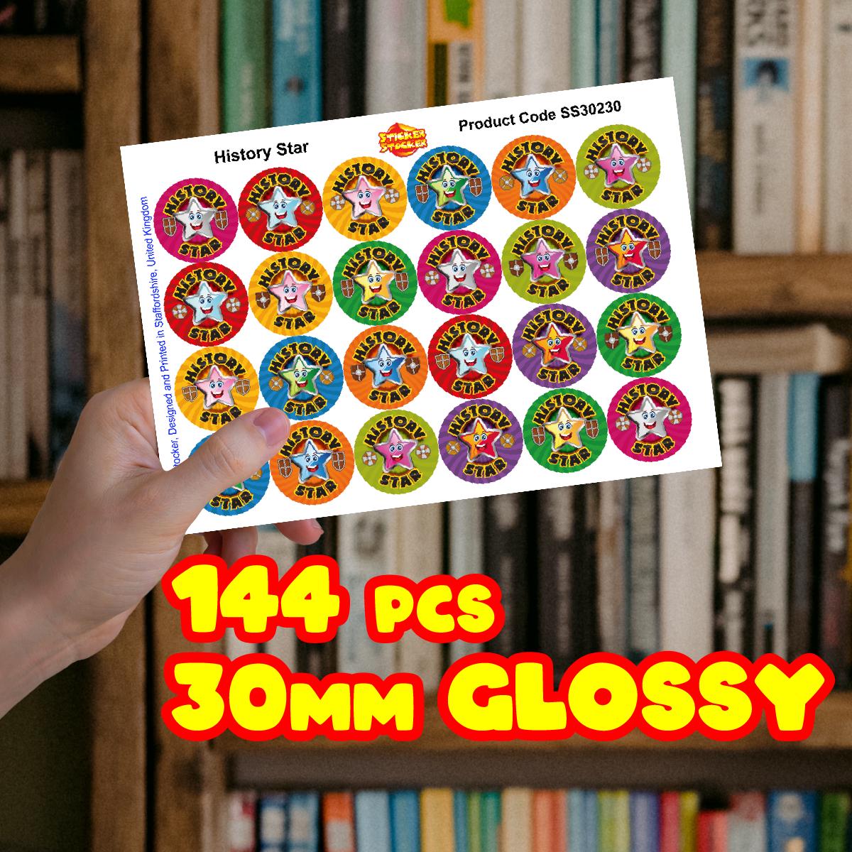 144 Star Writer Reward Stickers For Children, Teachers & Parents - Colourful, Easy Peel Stickers With Strong Adhesive Glue [144 30mm Stickers - View #4