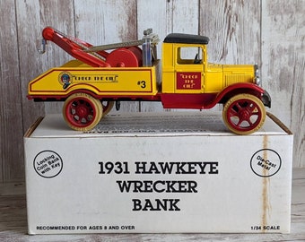 ertl 1931 hawkeye truck bank