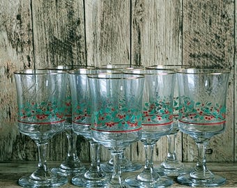 仏） ヴィンテージ　小さなグラスいろいろ5個セット　ディスプレイ　 希少)西洋アンティークミニグラス5個セット