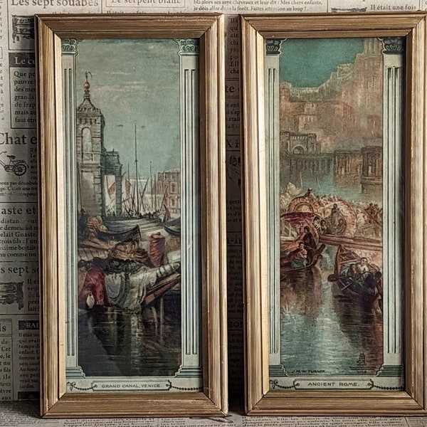 Antique Raphael Tuck & Sons J.M.W. Turner Art Prints - Set of 2