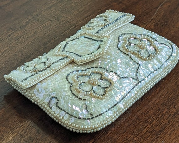 Vintage La Regale Beaded Envelope Products Japan Small Purse