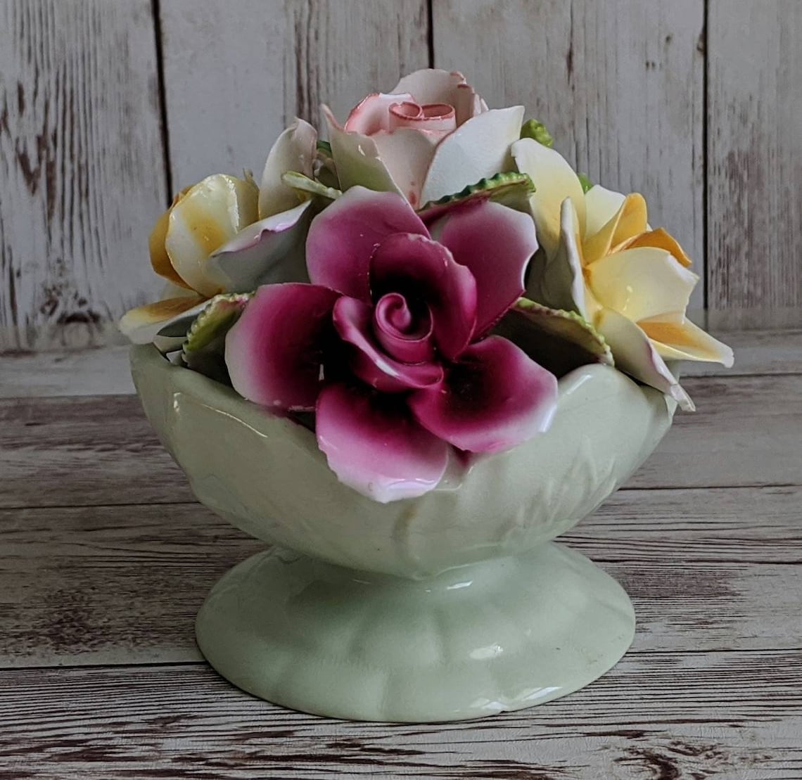 ENGLAND STAFFORDSHIRE THORLEY Bone China Bouquet of Flowers Etsy