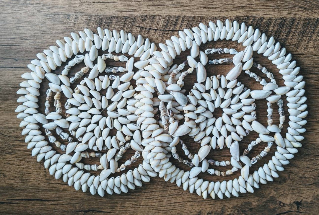 Vintage Boho Seashell Trivets Set of Two Etsy