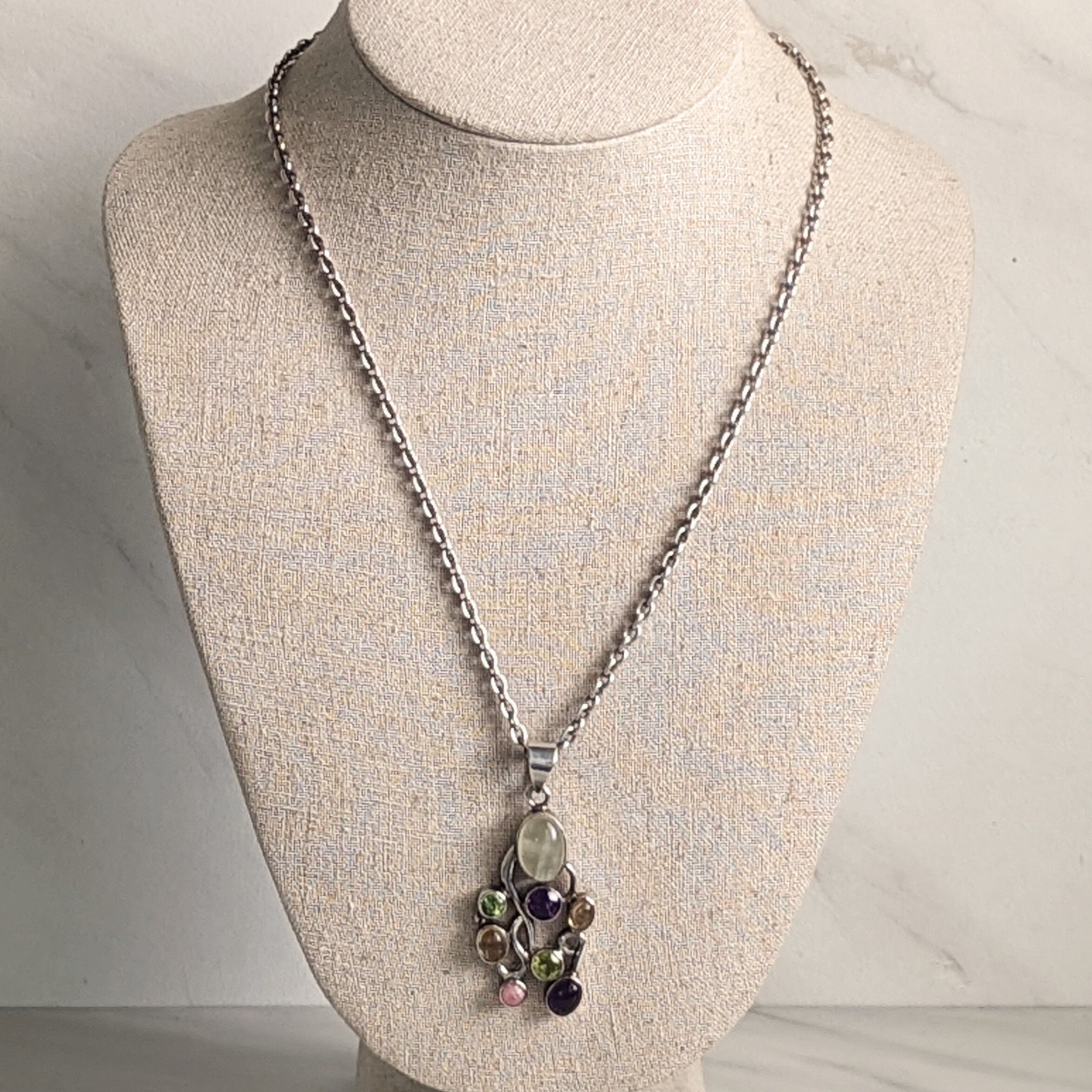 ◆STONEHENgE◆ Silver Necklace SA25A21P Sterling Silver - 16
