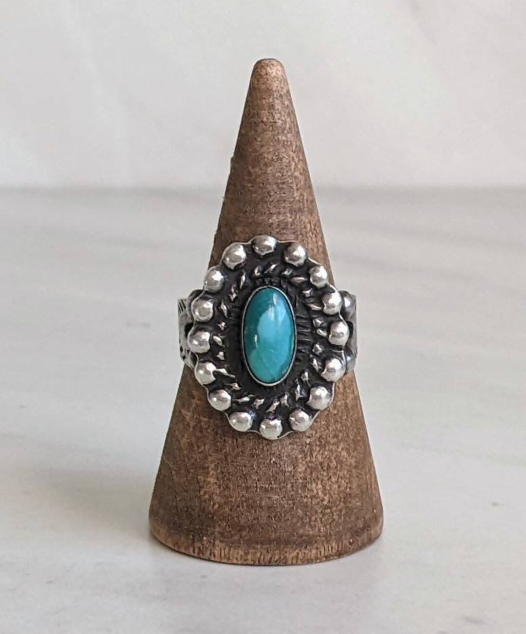Vintage Southwestern Sterling Silver Milky Turquoise Ring - Size 6 - Etsy
