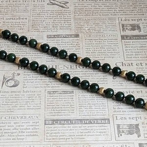 Vintage Sterling Silver Les Bernard Hand-Knotted Beaded Necklace image 6