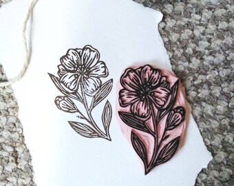 Floral stamp for wedding stationery and decor