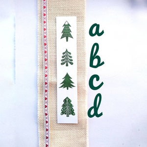 Christmas tree rubber stamps. image 4