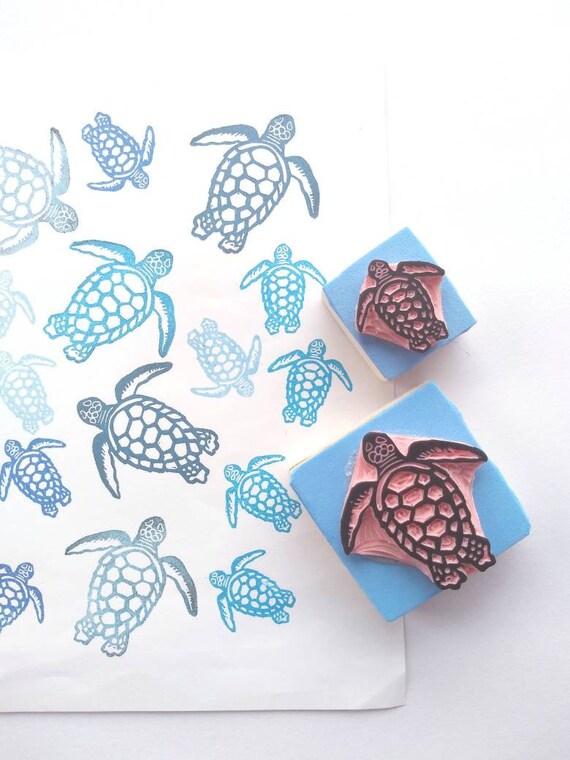sea turtle rubber stamp WM P41 Ocean turtle