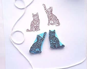 Cat rubber stamps