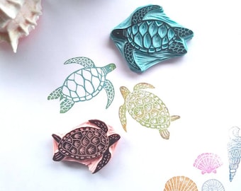 Turtle rubber stamps.