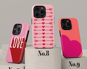 Valentines Love Phone Case for All iPhone Models, 15 14 13