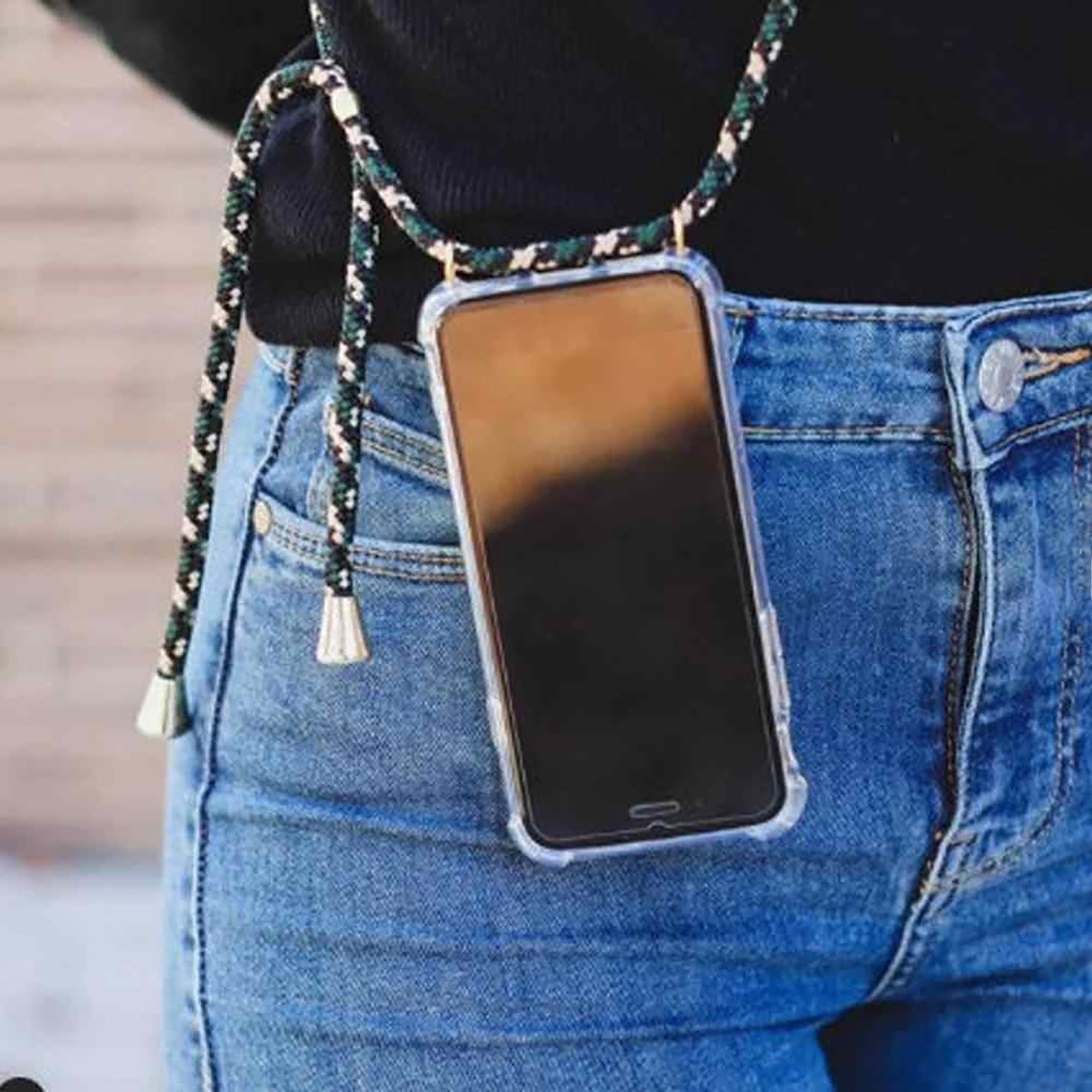 iPhone Crossbody Lanyard, Rope, Strap, Necklace Case Cover.