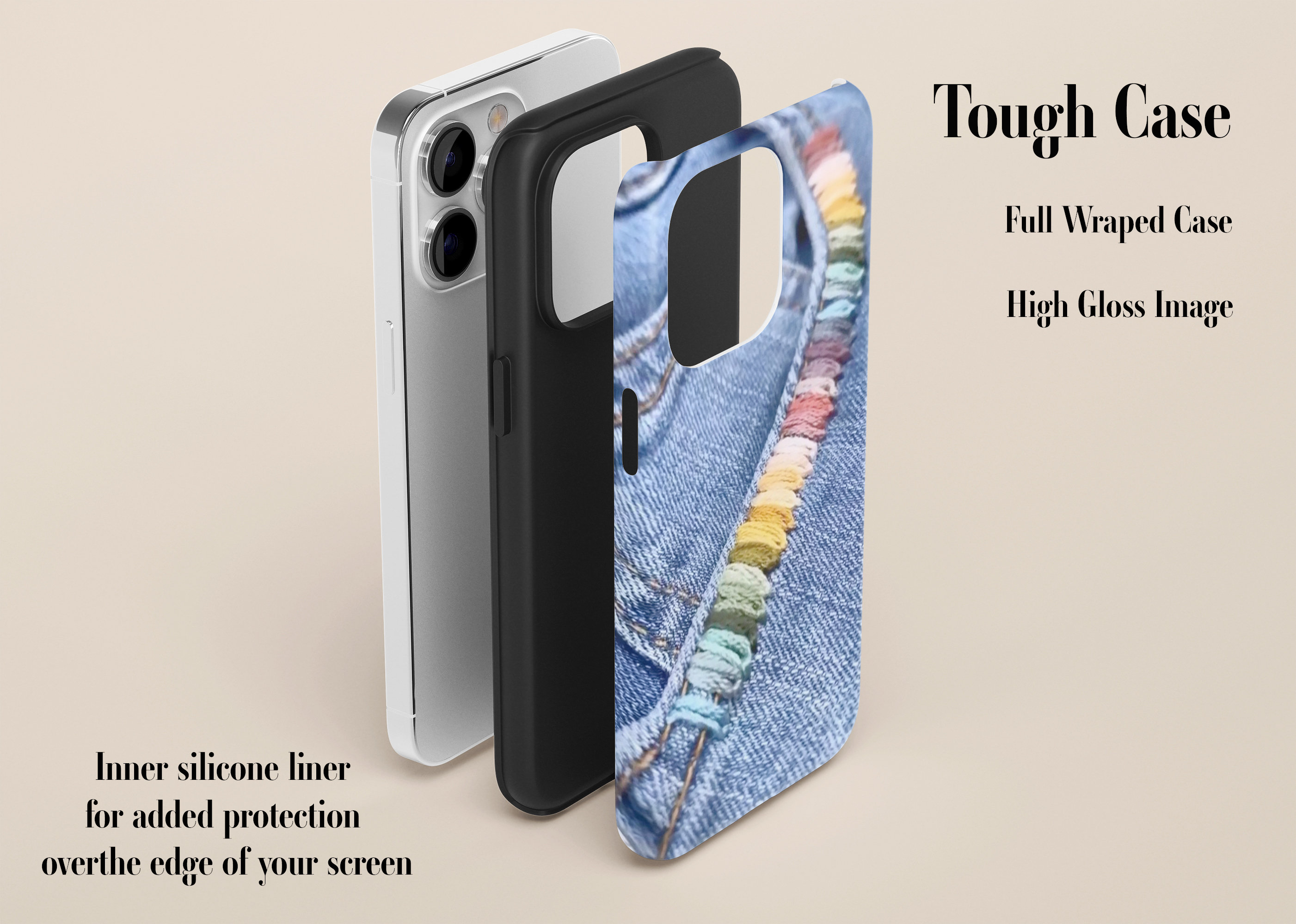 iPhoneアクセサリー ajew iPhone14pro denim case indigo iPhone14Pro / indigo 【denim】(発送はご注文から3営業日以内
