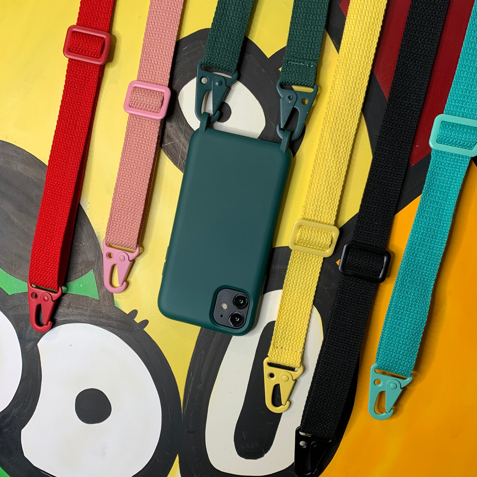 Cross Body Case for Iphone Cover With Canvas Strap Red Etsy UK