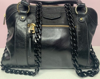 Taschenkette, Handykette, Handykette, Handykette, Handykette, Handykette, Schwarz, Lederkette, Handykette, Schwarz