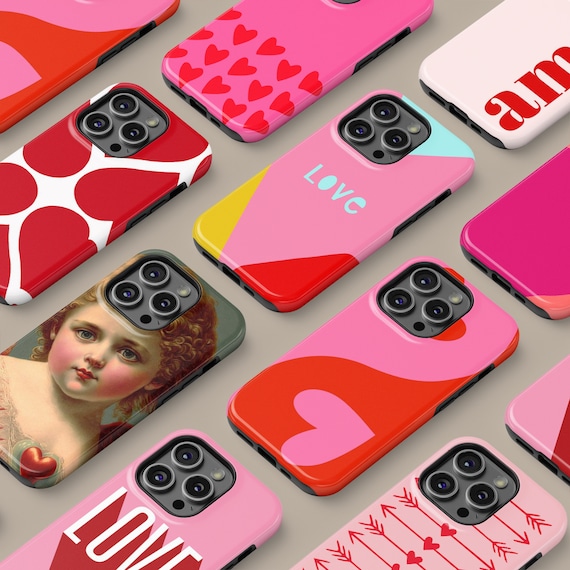 Valentines Love Phone Case for All iPhone Models, 15 14 13