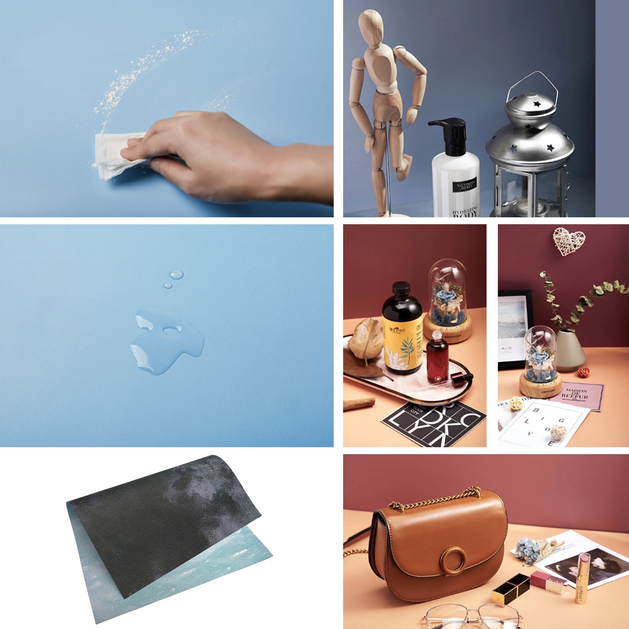 A1 Flexible Tabletop Photography Backdrops Waterproof Etsy UK