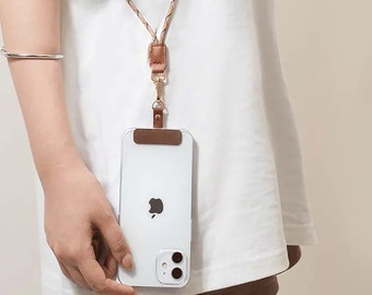 Crossbody Phone Case Cover Rope + Patch Detachable & Adjustable Strap