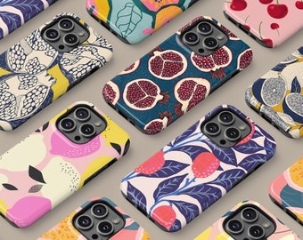 Fruit Phone Case for all iPhone Models, 15 14 13 12 11 XR X SE 7 8 Max Pro Mini Full Wrap Cover