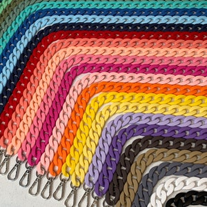 Chaîne acrylique, chaîne de sac, chaîne de téléphone, lanière de téléphone, sangle de téléphone, collier de téléphone, lanière de boîtier de téléphone, sangle de téléphone crossbody