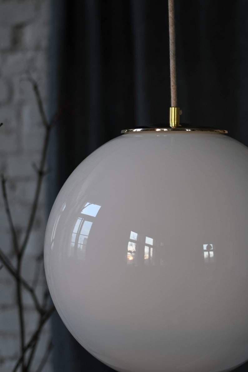 Large ball pendant light, hanging lamp image 8