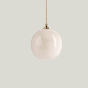 Selene - alabaster pendant light, art deco pendant lamp, art deco alabaster lighting