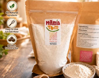 Mistura para Puffs Mama Tom: Ingredientes totalmente naturais