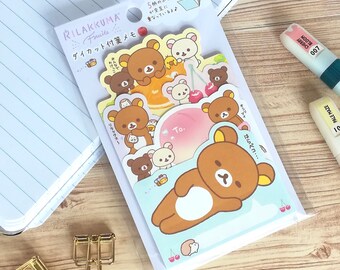 B San-X Rilakkuma Ring Sticky Note Memo Brown Bear Starry Night
