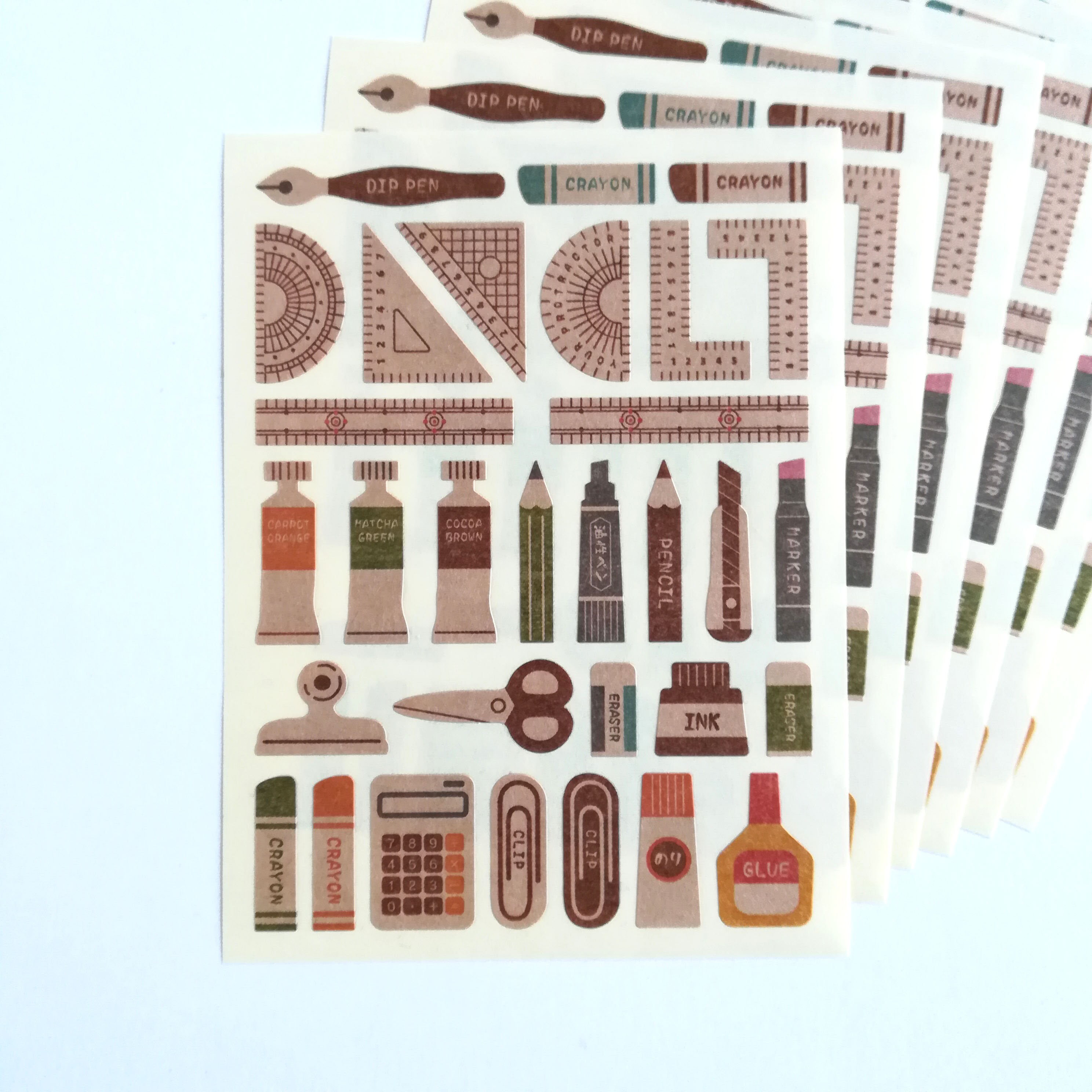 Kraft Die Cut Sealstationrymasking Die Cut Etsy