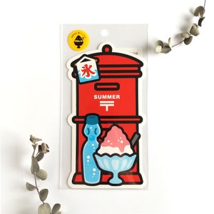 Posttype ansichtkaart 2023 Summer "shaved ice and ramune" door JAPAN POST