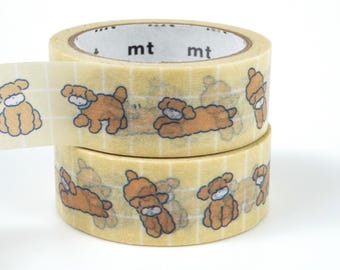 mt Limited Edition -miho miyaudhi doglife- washi tape masking tape kamoi
