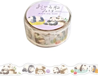 Nap time family -The Sasamura family- masking tape by mind wave from Japan Panda washi tape