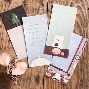 Mariko Fukuoka HOSHI KUMA Ippitsusen (mini carta da lettere)