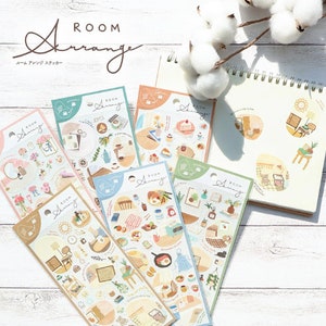Pegatina "ROOM Arrange" de Japón (onda mental)
