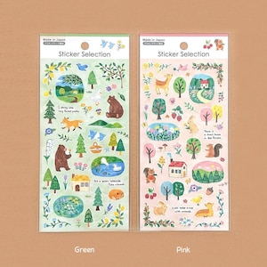 Aufkleber Auswahl "Pleasant Forest" aus Japan GAIA