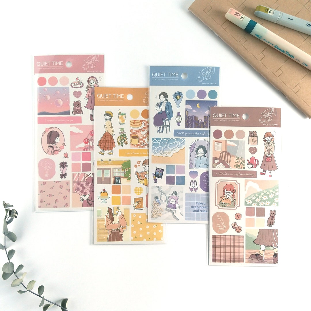 QUIET TIME Sticker From Japan GAIA Etsy