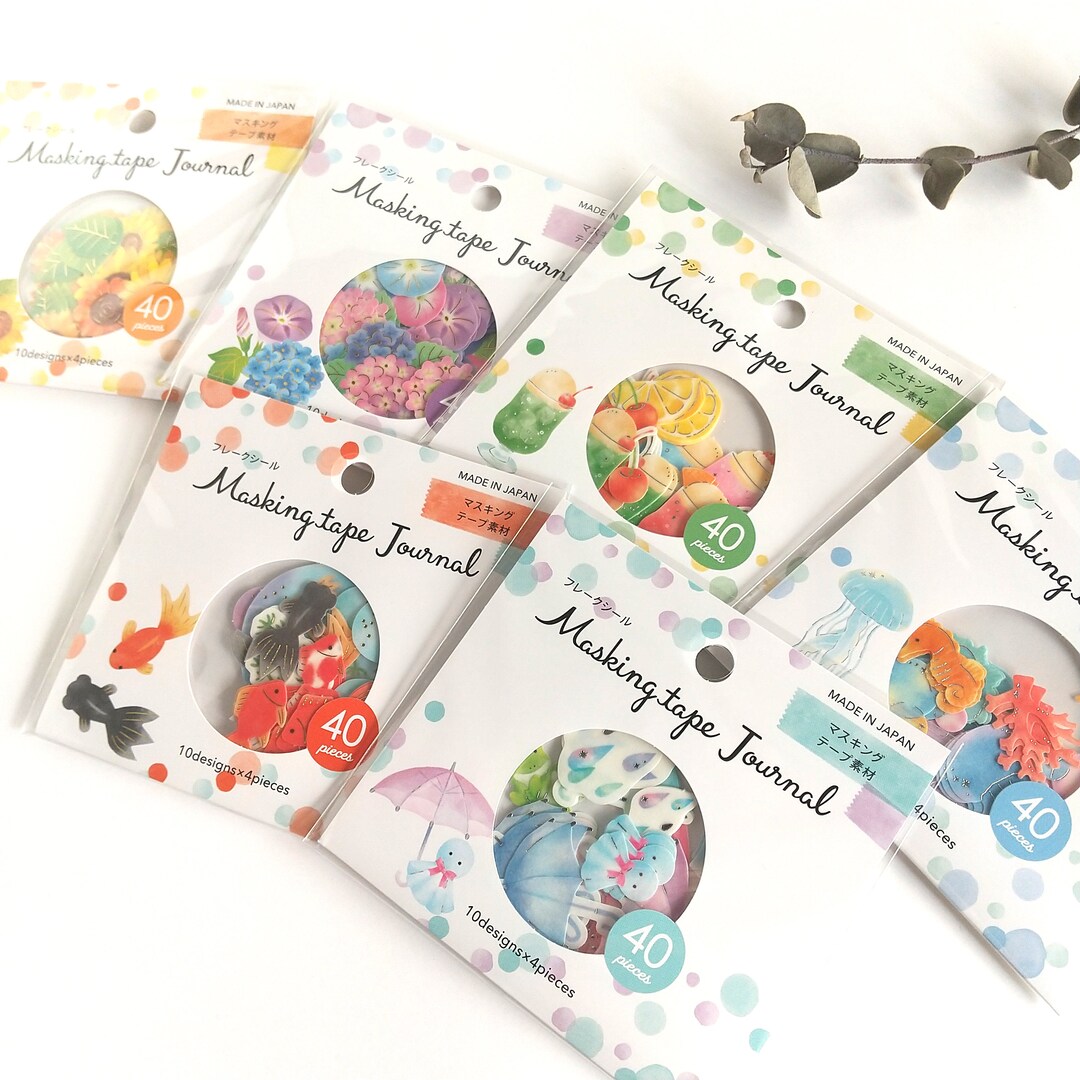 Flake Sticker Masking Tape Journal From Japangaia Etsy