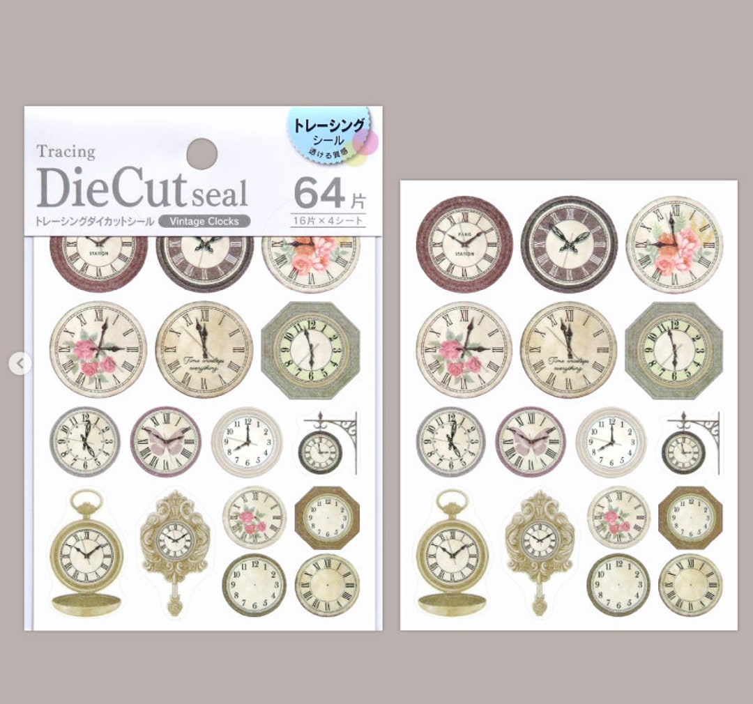 Tracing Die Cut Seal Tracing Sticker vintage Etsy