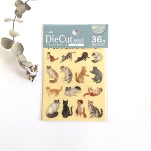 "Film Die Cut Aufkleber ""Cat"" aus Japan."