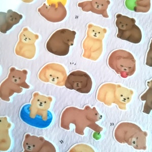 Adesivo de animal Mame Mame (urso) adesivo de mascaramento do Japão<onda mental>