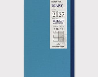 Recambio para cuaderno TRAVELER'S 2027 Semanal + Notas Traveler's Factory