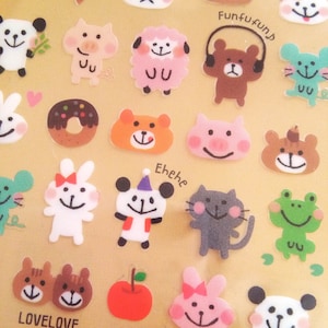 Japanse sticker, Lucky Animal-sticker, schemasticker voor dagboek, planner, scrapbooking (mindwave)